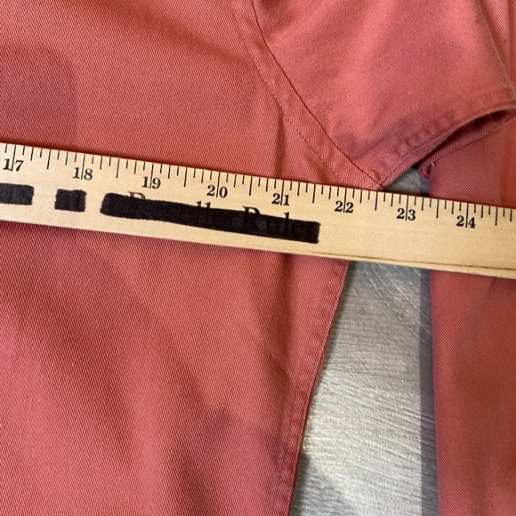 Vintage Yves Saint Laurent YSL Shirt Button Down Long Sleeve Peach Medium - Picture 8 of 9